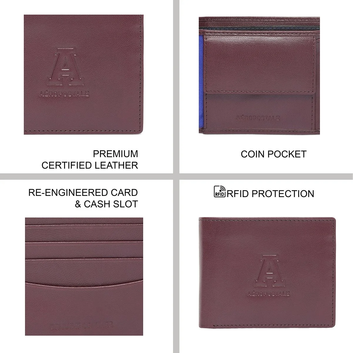 Aeropostale Indio Men's Global Coin Wallet - Image 8