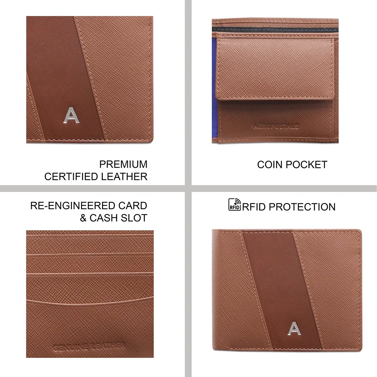 Aeropostale Marcos Men's Global Coin Wallet - Image 8