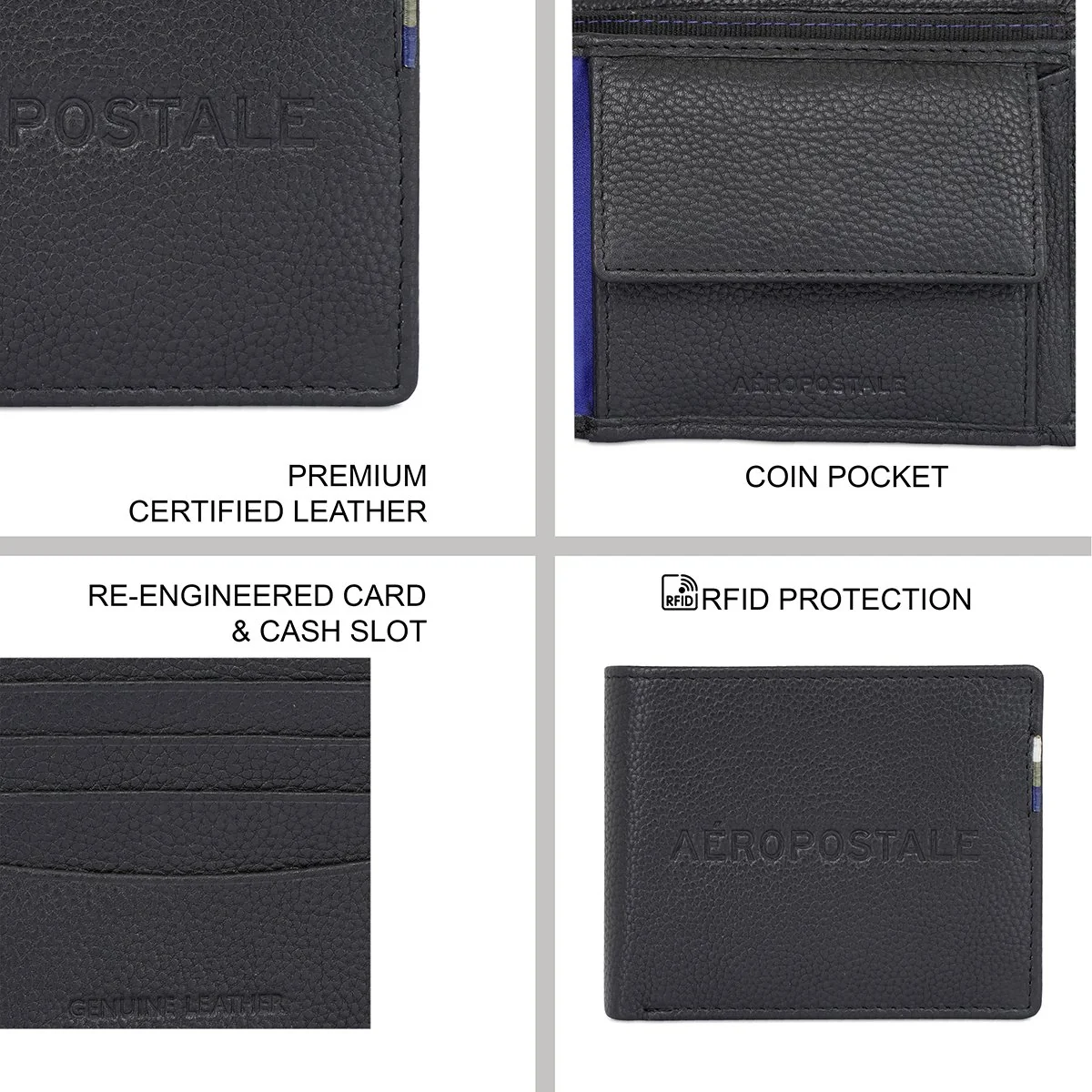 Aeropostale Rialto Men's Global Coin Wallet - Image 7