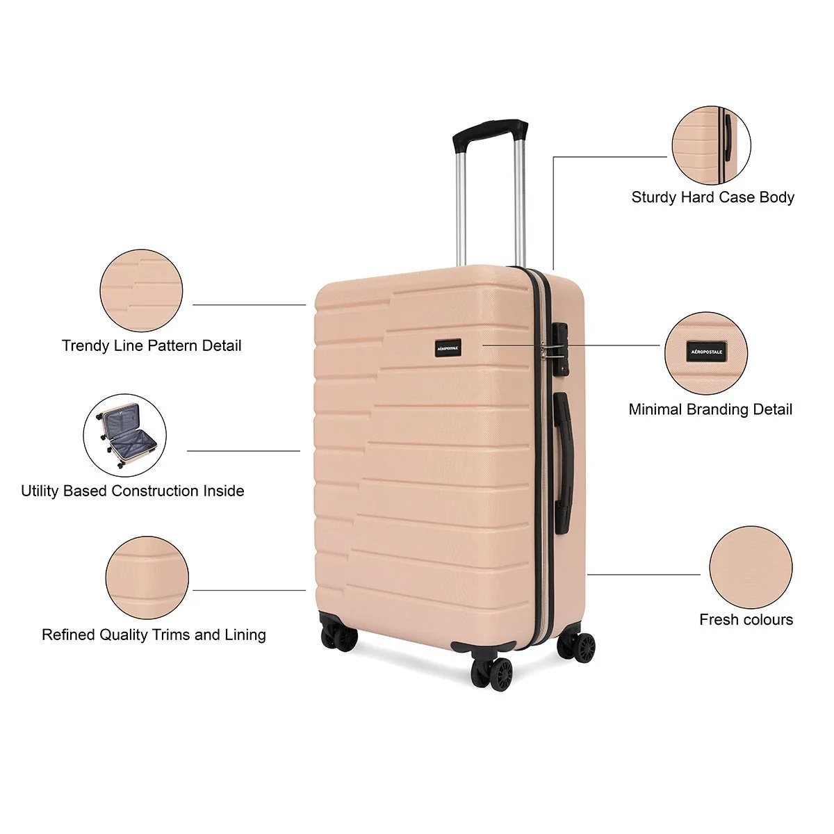 Aeropostale Stout Hard Luggage - Image 14