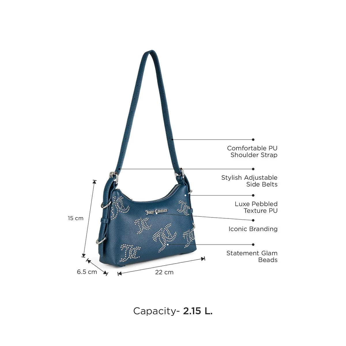 Juicy Couture Gioia Womens Shoulder Bag - Image 3