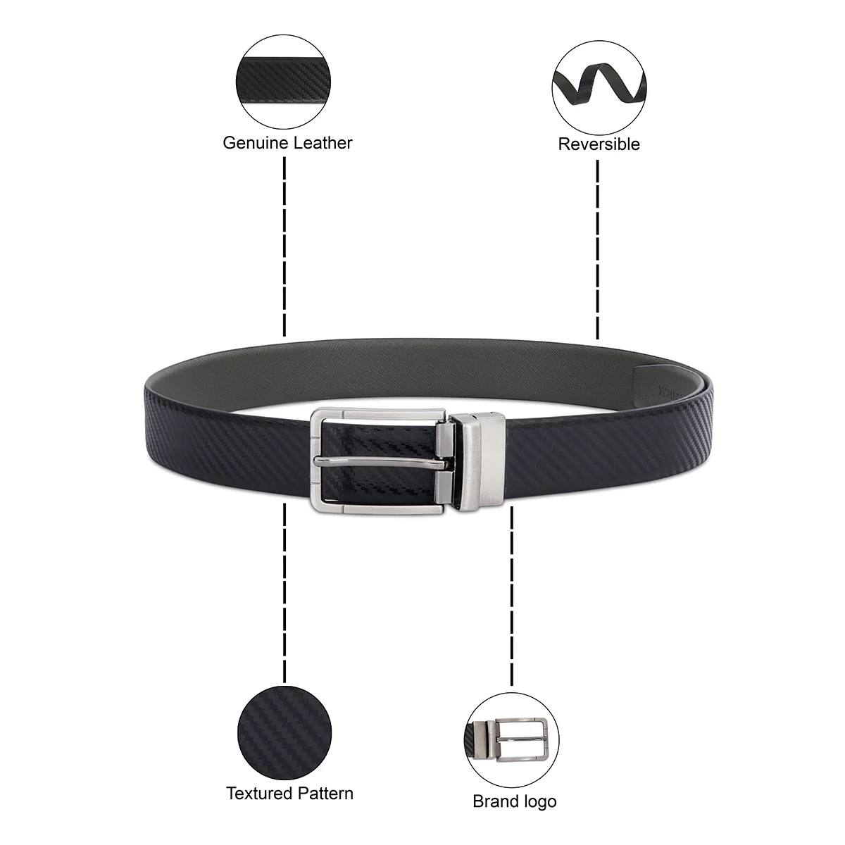 The Vertical Athens Men's Reversible Belt - Image 4