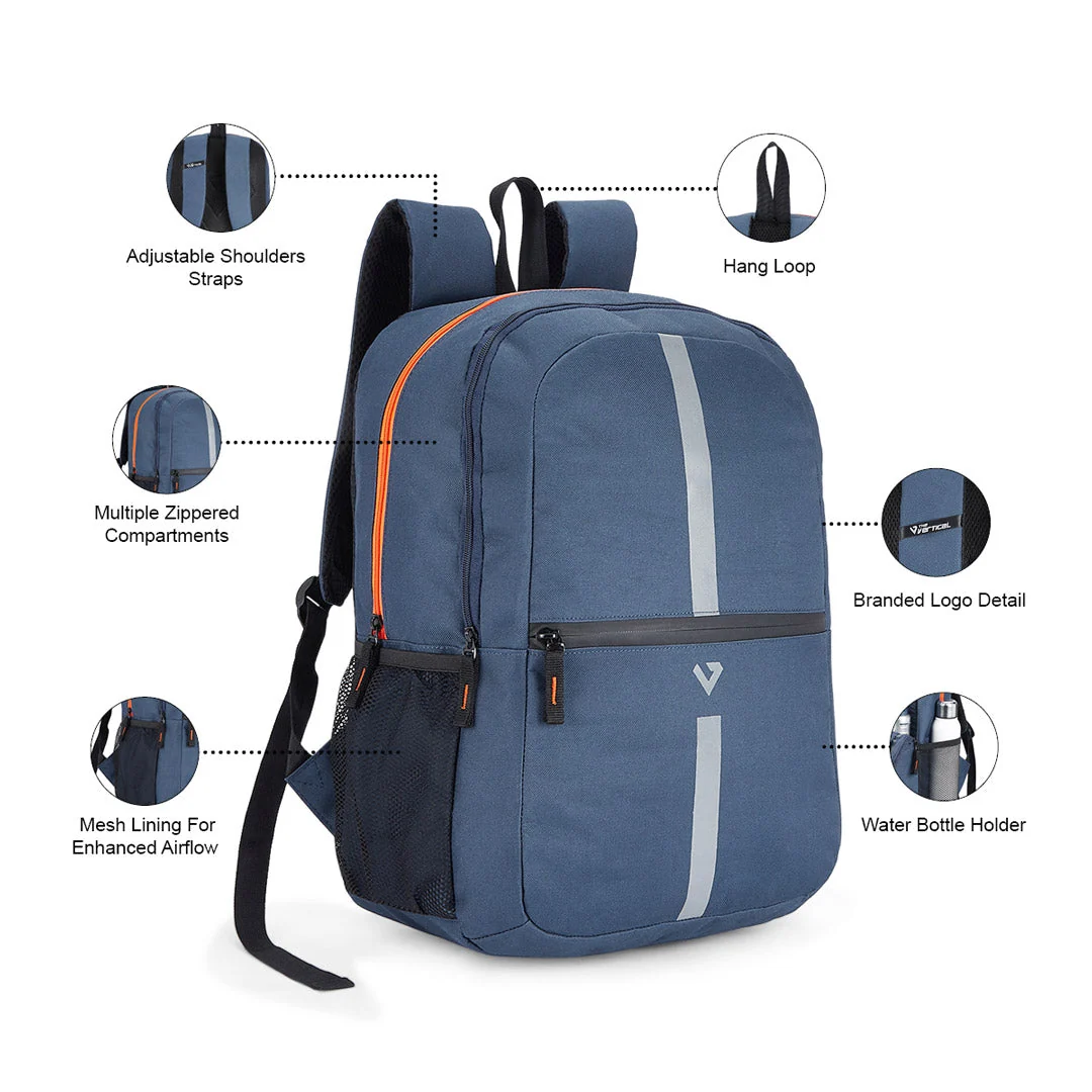 The Vertical Griffin Unisex Polyester 14 Inch Laptop Backpack - Image 4