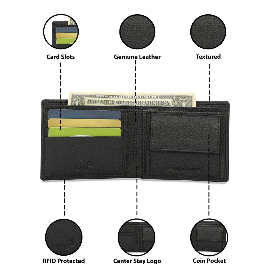 The Vertical Milenia Men's Leather Global Coin Wallet - Image 4