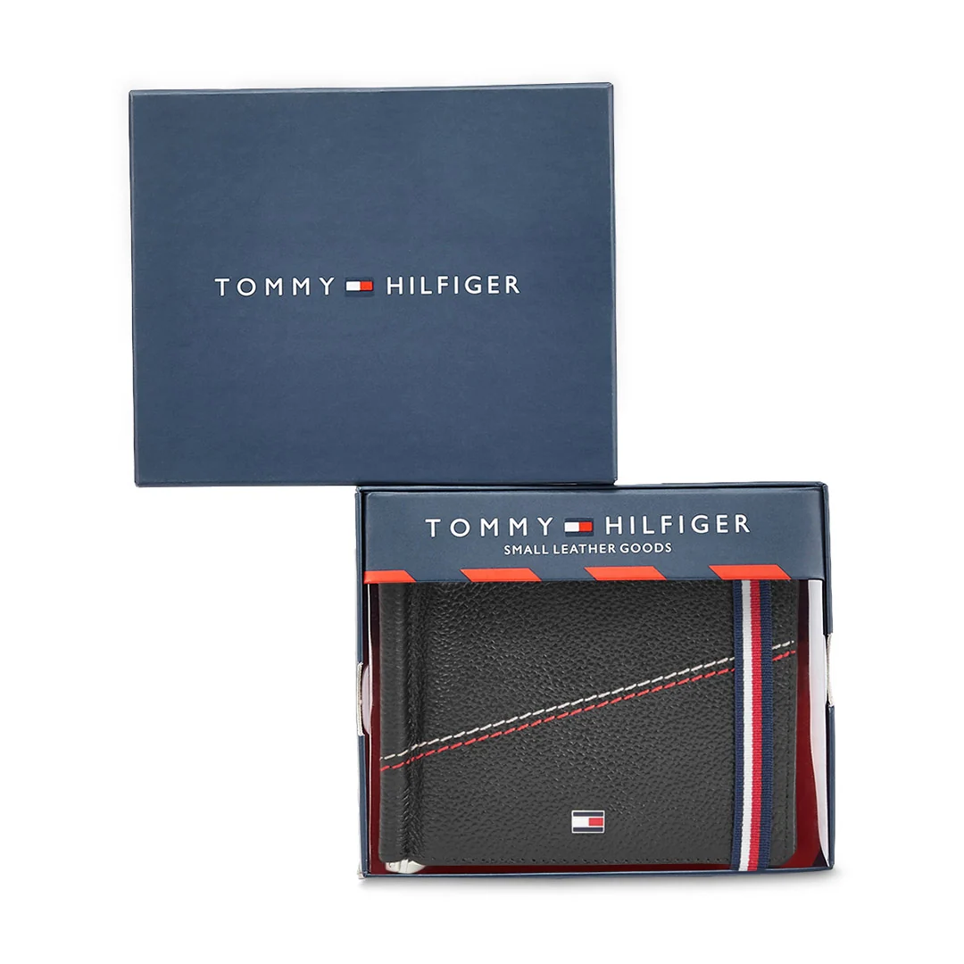 Tommy Hilfiger Adriel Men's Leather Moneyclip wallet - Image 6