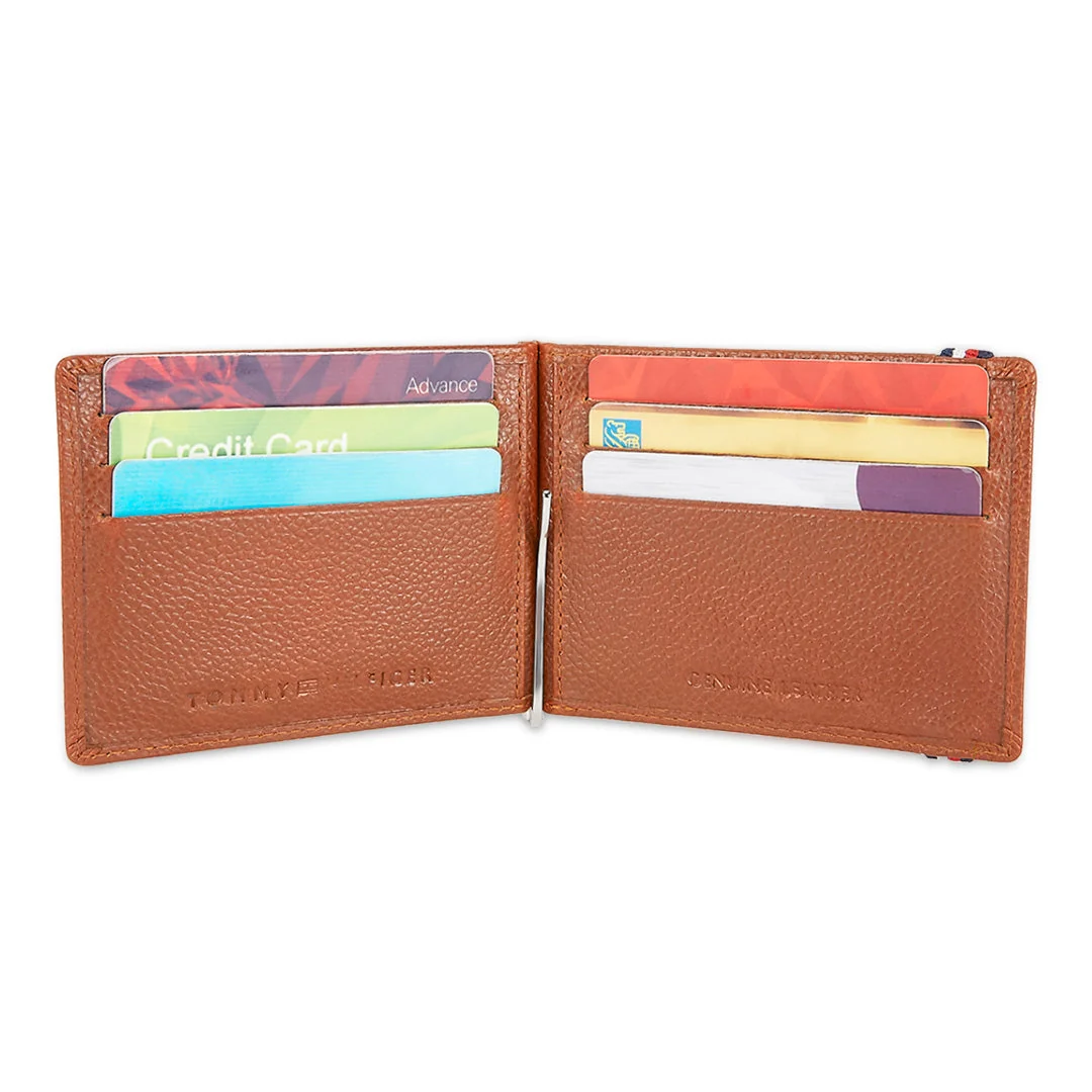 Tommy Hilfiger Adriel Men's Leather Moneyclip Wallet - Image 14