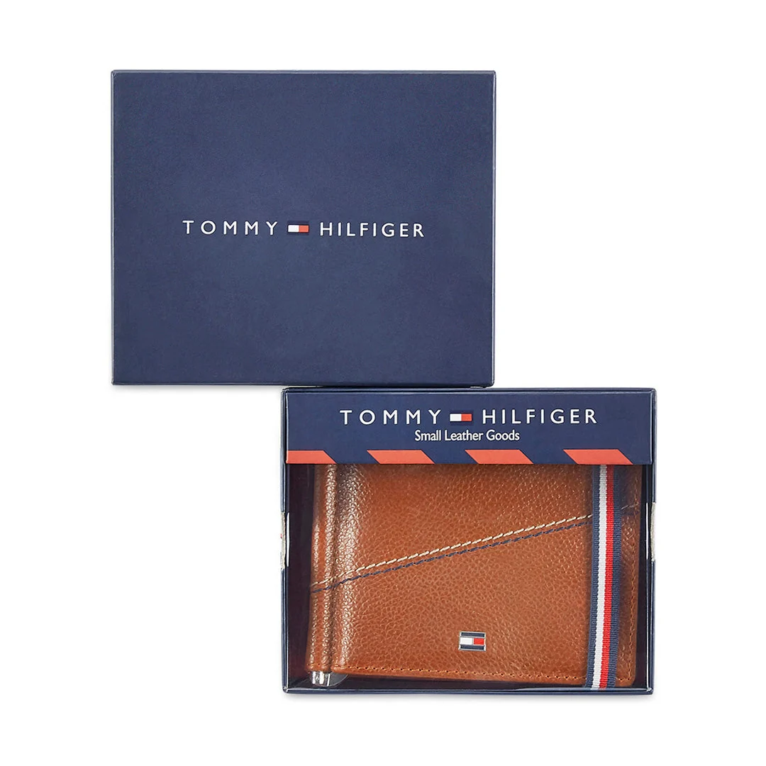 Tommy Hilfiger Adriel Men's Leather Moneyclip Wallet - Image 16