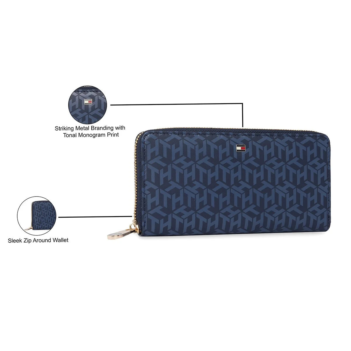 Tommy Hilfiger Aliciya Women's Zip Around Wallet - Image 3