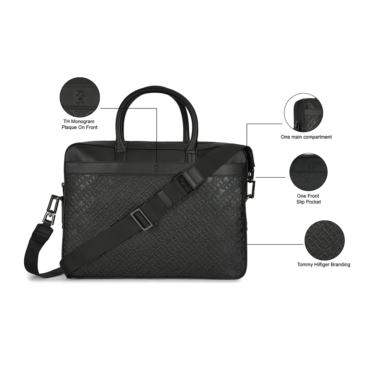 Tommy Hilfiger Barreiro Business Case Laptop Bag - Image 5