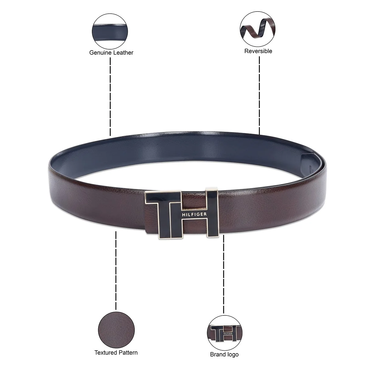 Tommy Hilfiger Bensted Men's Reversible Belt - Image 12