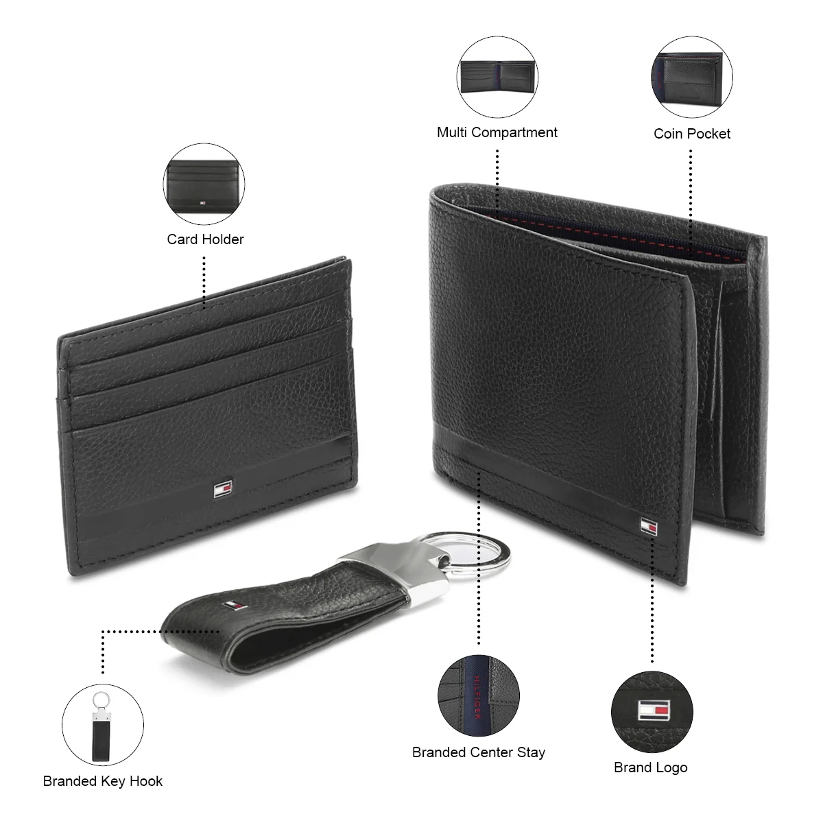 Tommy Hilfiger Blackpool Men's Lether Gift Set - Image 4