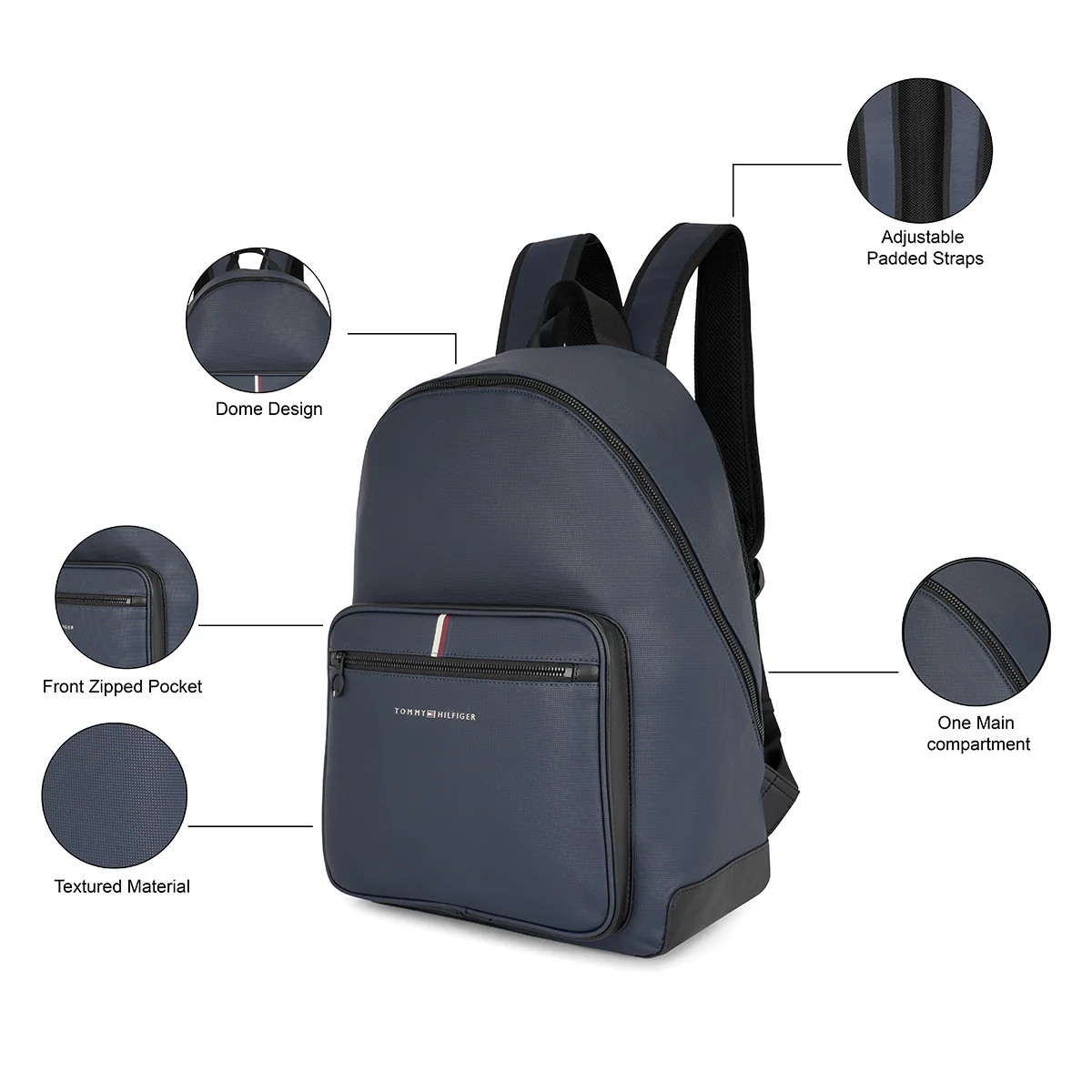 Tommy Hilfiger Premium Leather Line Boden Backpack - Image 5
