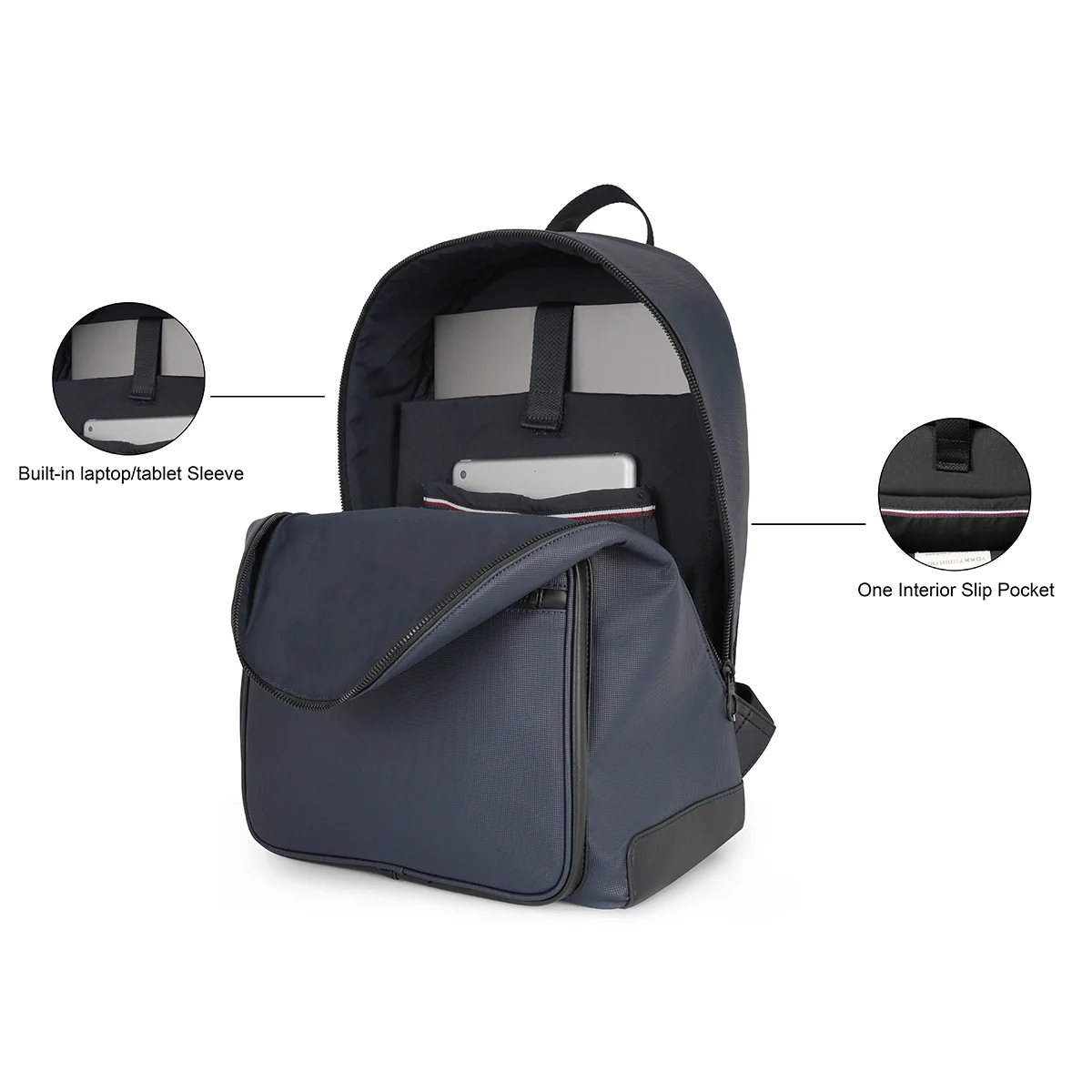 Tommy Hilfiger Premium Leather Line Boden Backpack - Image 6