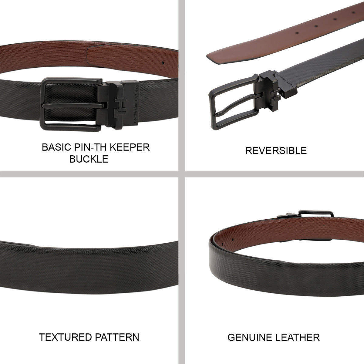 Tommy Hilfiger Boyle Men's Reversible Belt - Image 7