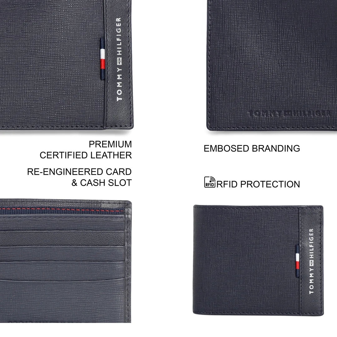 Tommy Hilfiger Carmine Men's Leather Global Coin Wallet - Image 4