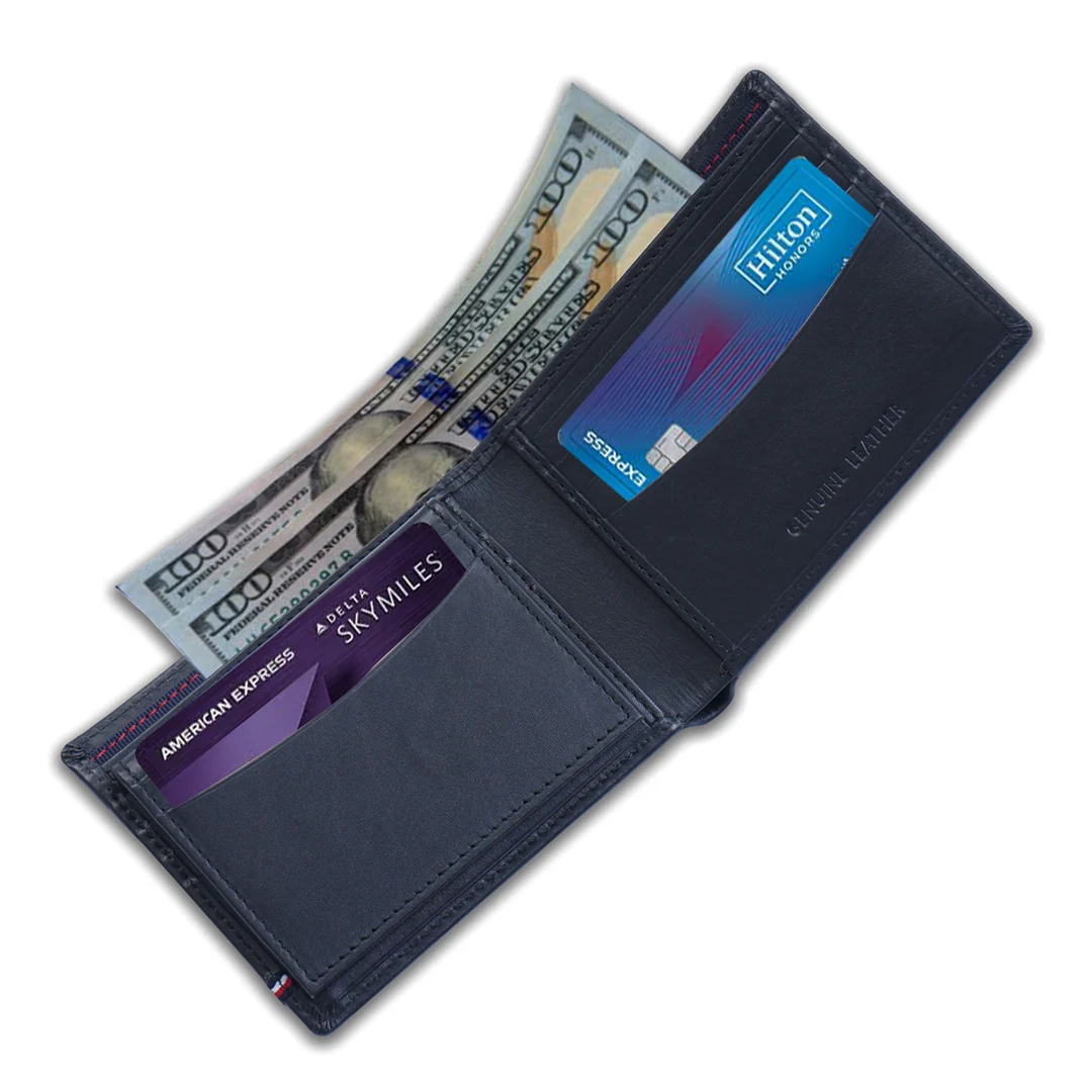 Tommy Hilfiger Cesare Men's Leather Global Coin Wallet - Image 5
