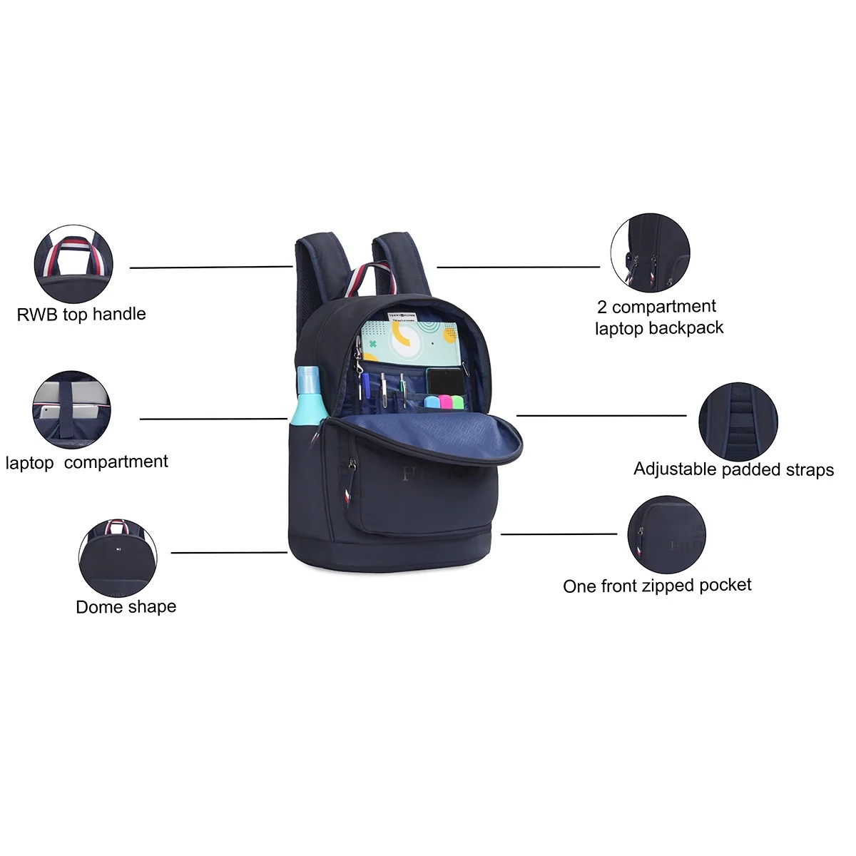 Tommy Hilfiger Cherokee Laptop Backpack - Image 7