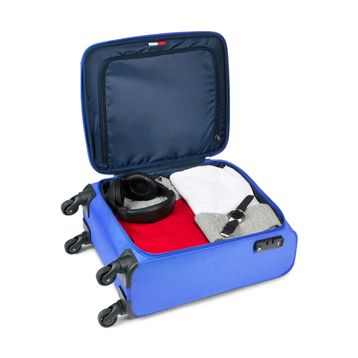 Tommy Hilfiger Dazzle Lite Ultra Unisex Soft Luggage Bag - Mid - Image 6