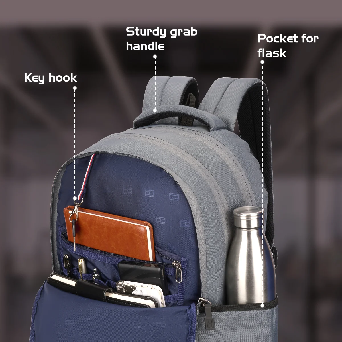 Tommy Hilfiger Fernlay Unisex Polyester Laptop Backpack - Image 5