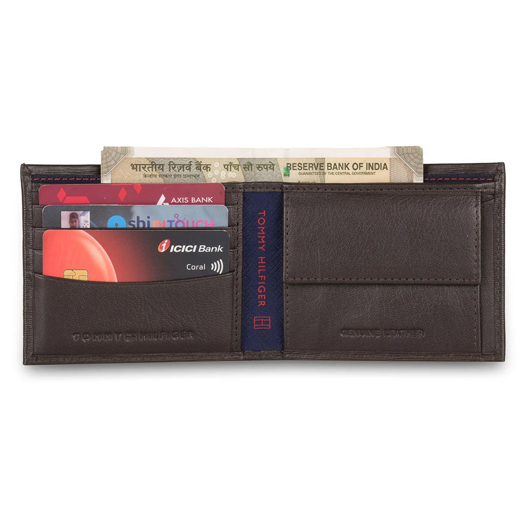 Tommy Hilfiger Finn Men's Leather Global Coin Wallet-Navy - Image 15