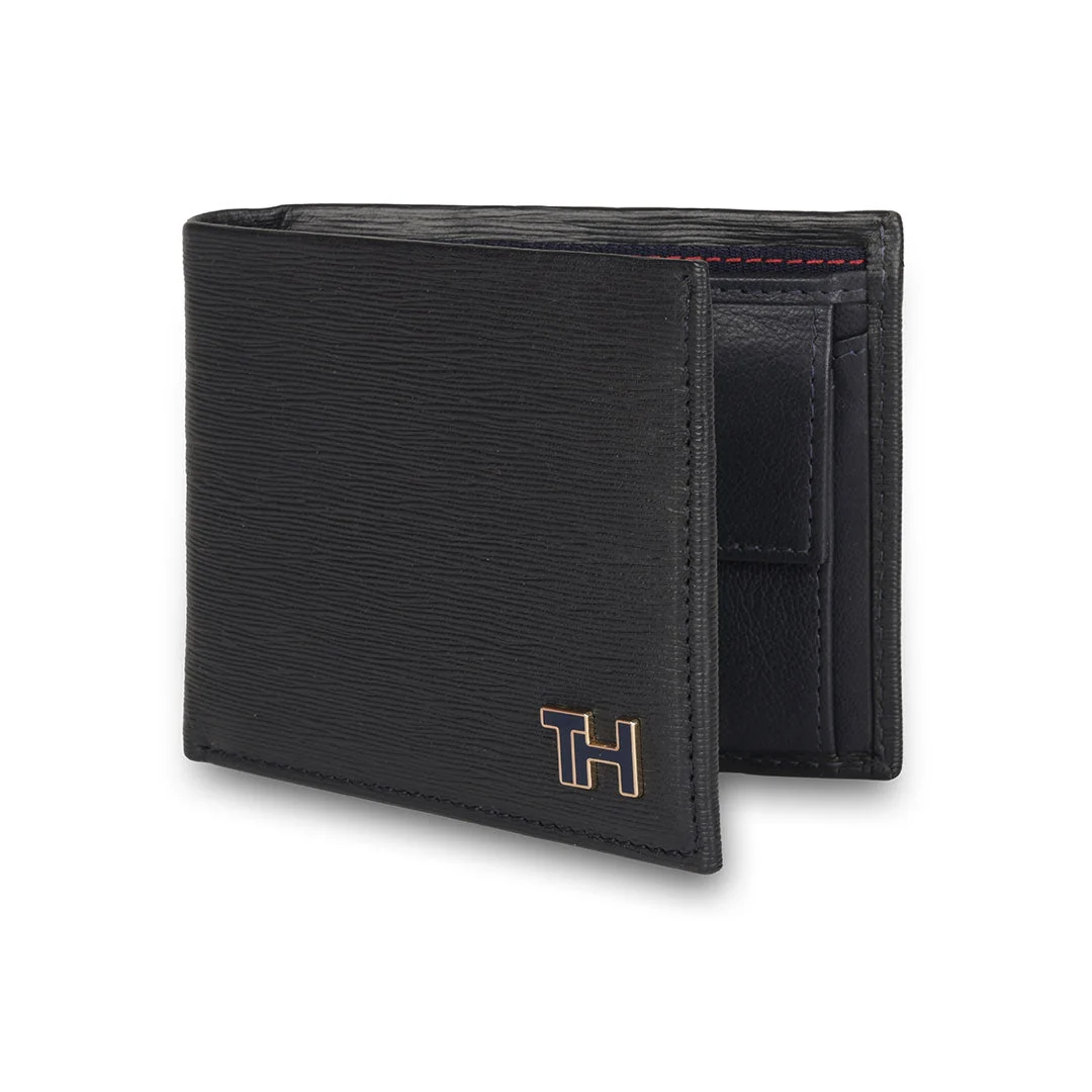 Tommy Hilfiger Finn Men's Leather Global Coin Wallet-Navy - Image 19
