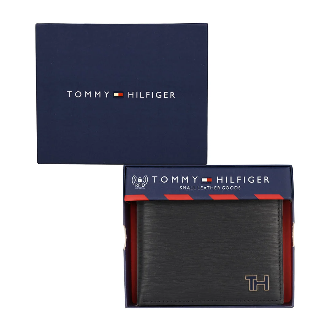 Tommy Hilfiger Finn Men's Leather Global Coin Wallet-Navy - Image 23
