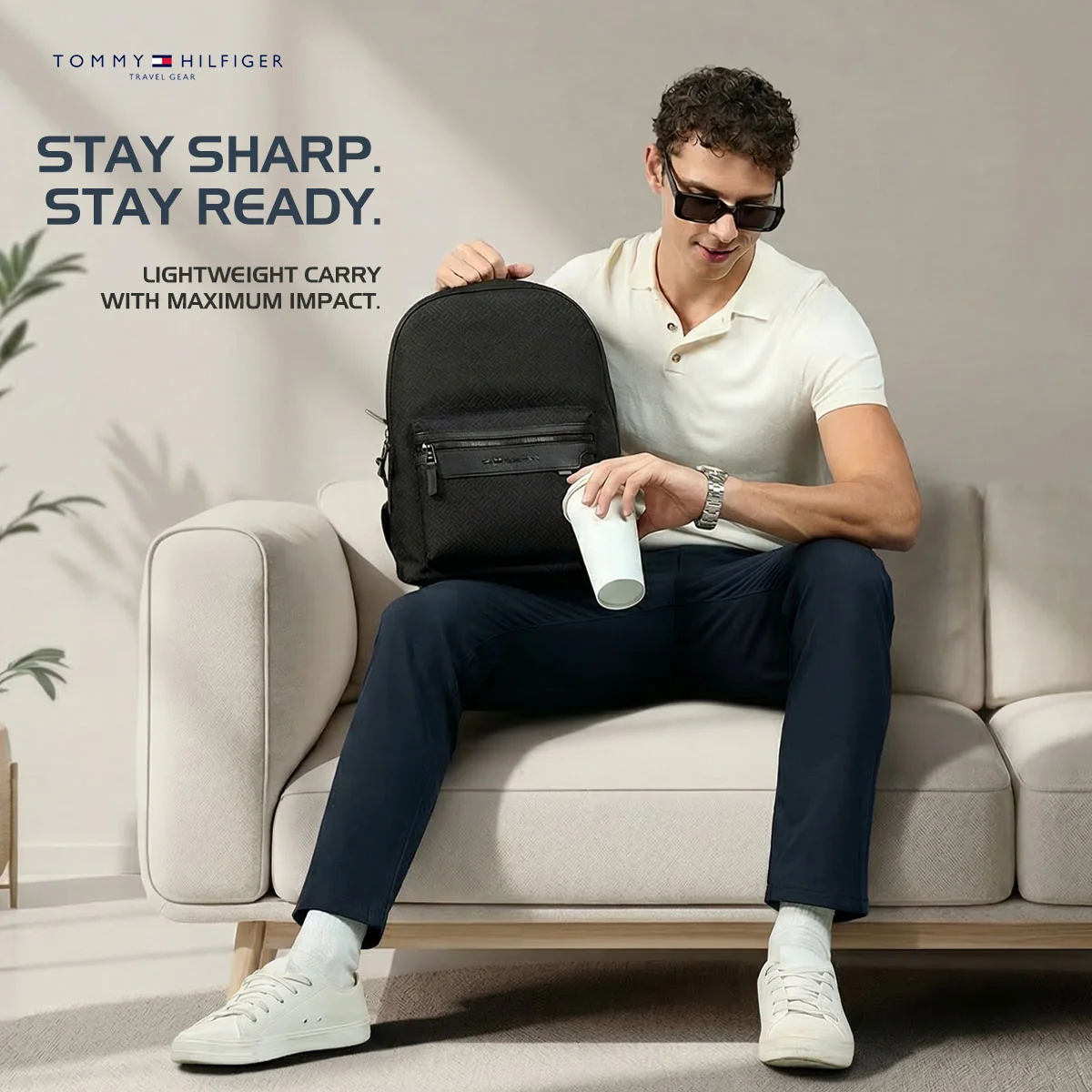 Tommy Hilfiger Flexon Laptop Backpack - Image 3