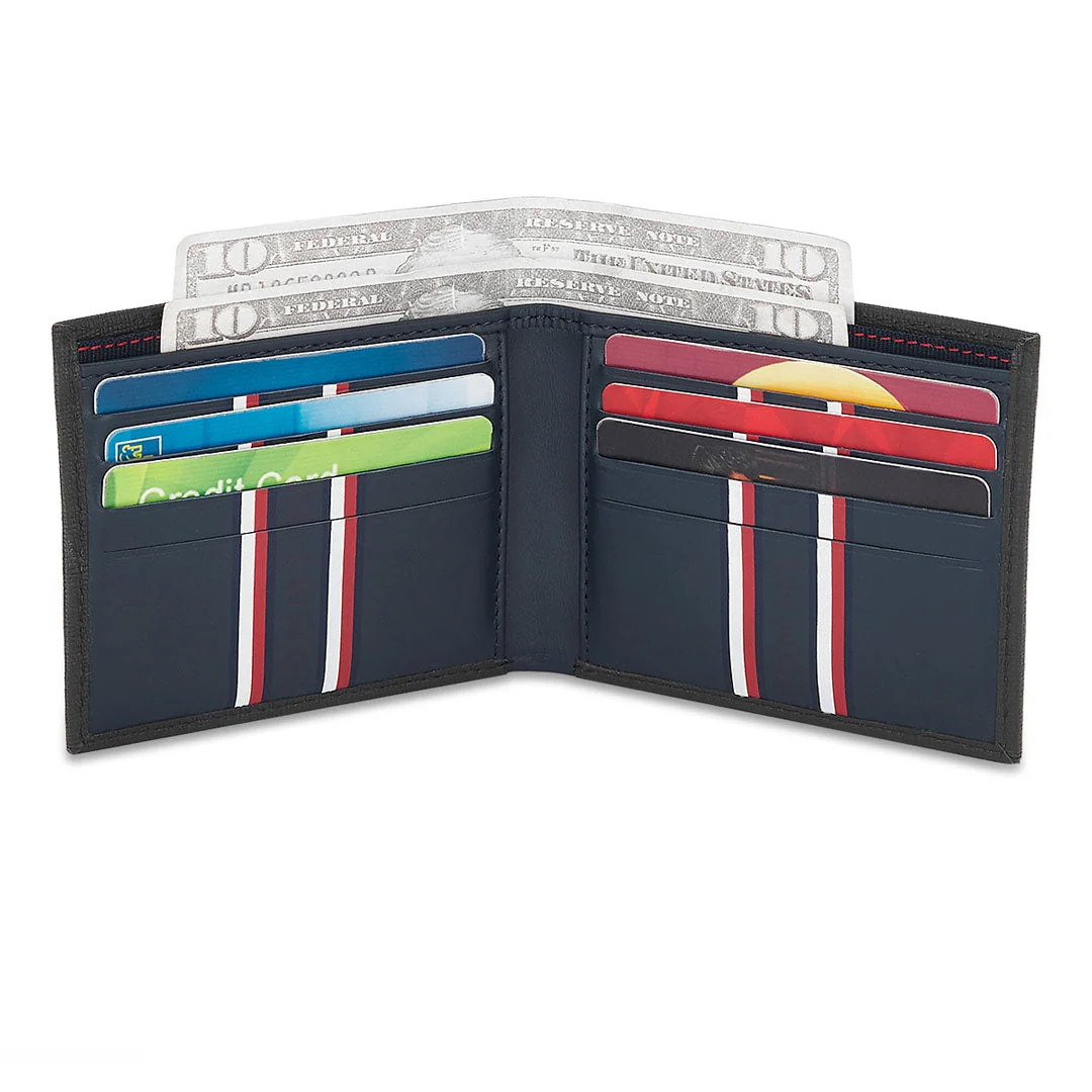 Tommy Hilfiger Folk Men's Leather Slimfold Wallet - Image 24