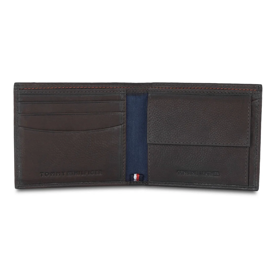 Tommy Hilfiger Grayton Classic Men's Leather slim fold Global Coin Wallet-Brown - Image 3