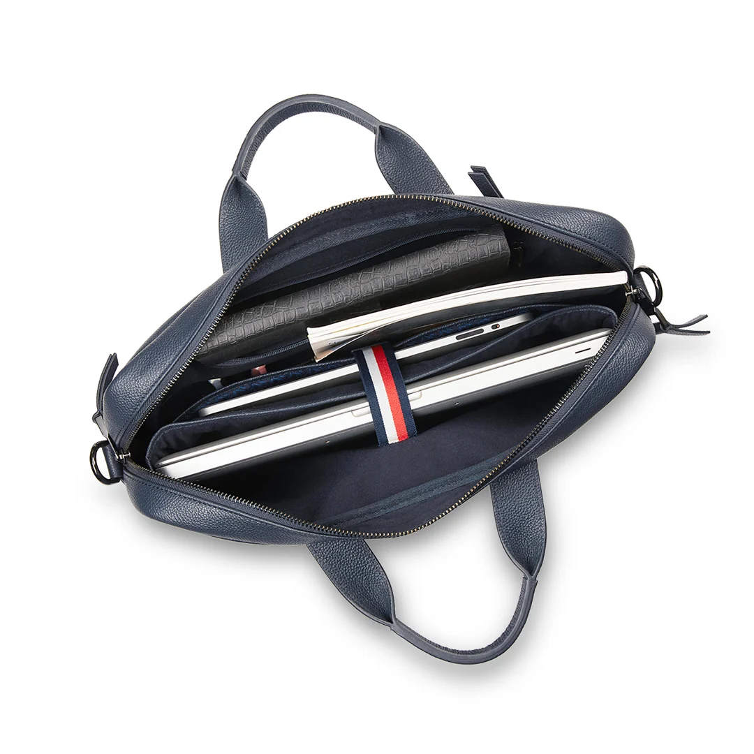 Tommy Hilfiger Premium Leather Line Hampshire Business Case - Image 6