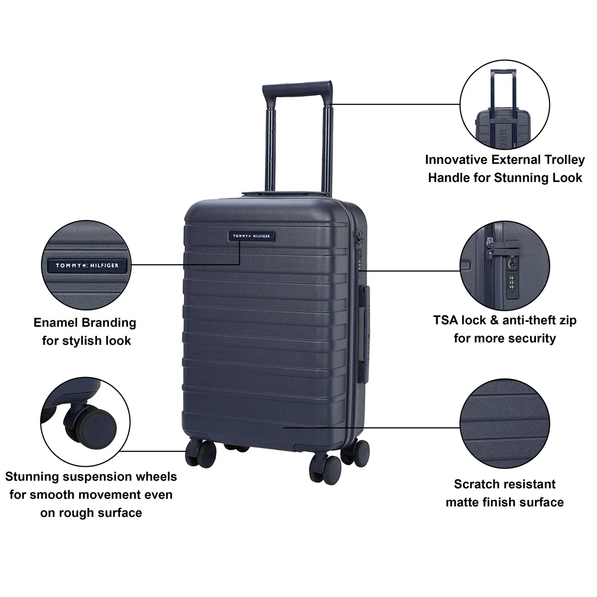 Tommy Hilfiger Hoover X Hard Luggage - Image 7