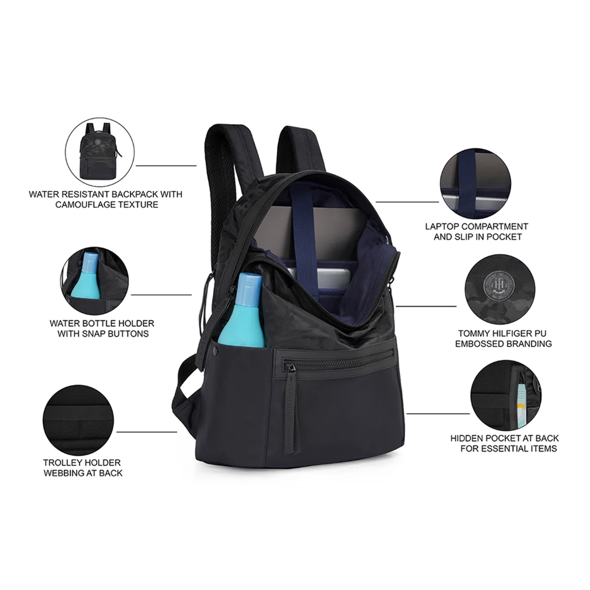 Tommy Hilfiger Landen Laptop Backpack - Image 4