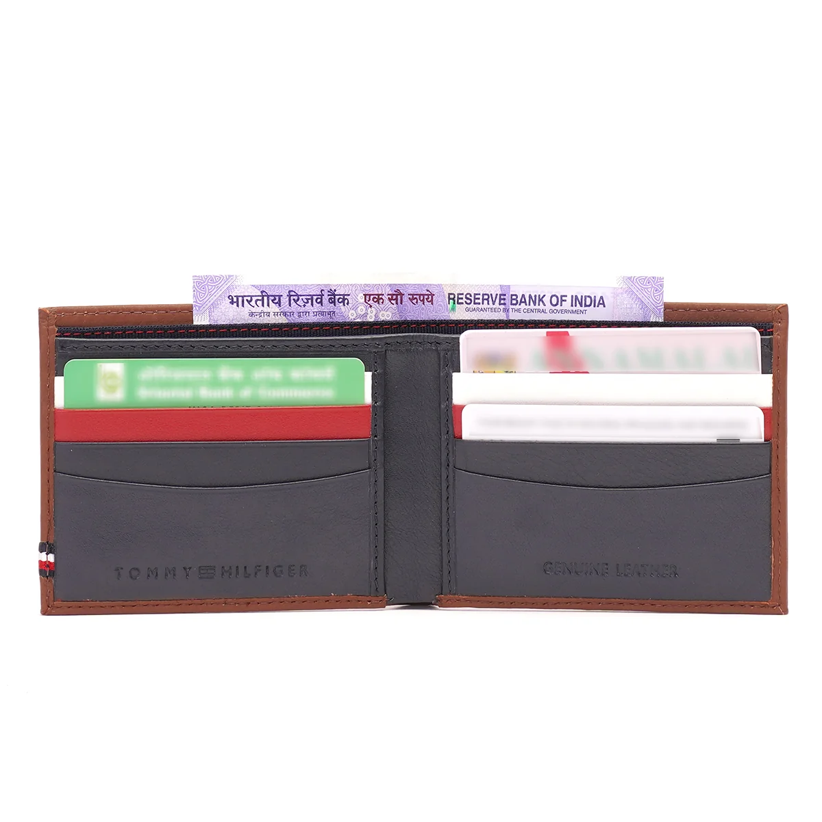 Tommy Hilfiger Milled Men's Leather Slimfold Wallet - Image 6