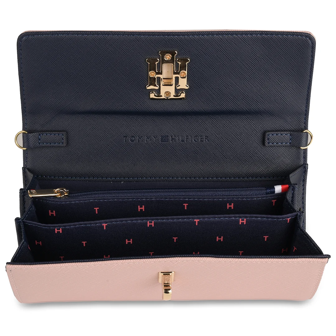 Tommy Hilfiger Paloma Women's Leather Flap Wallet-Black - Image 12