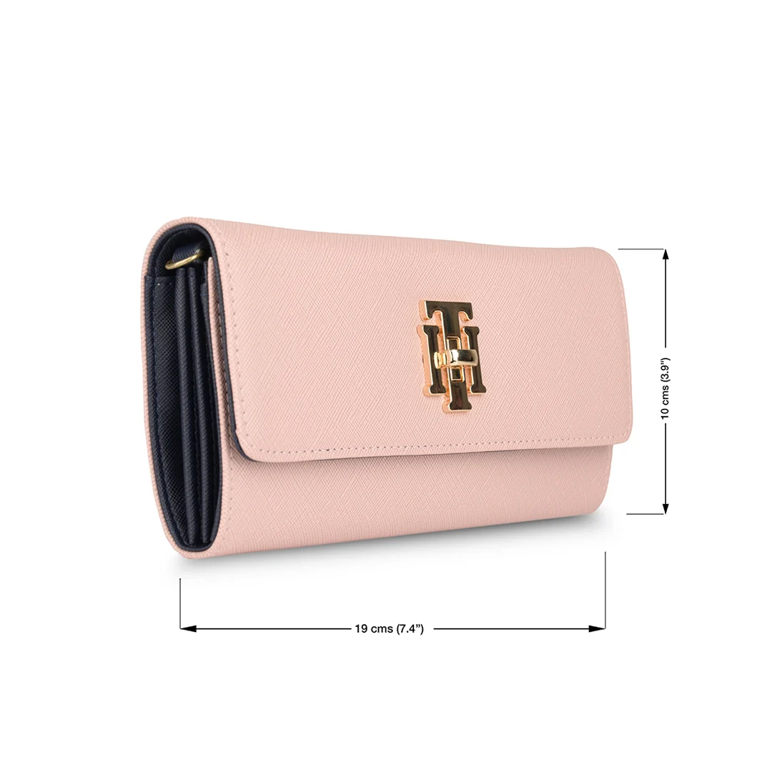 Tommy Hilfiger Paloma Women's Leather Flap Wallet-Black - Image 13