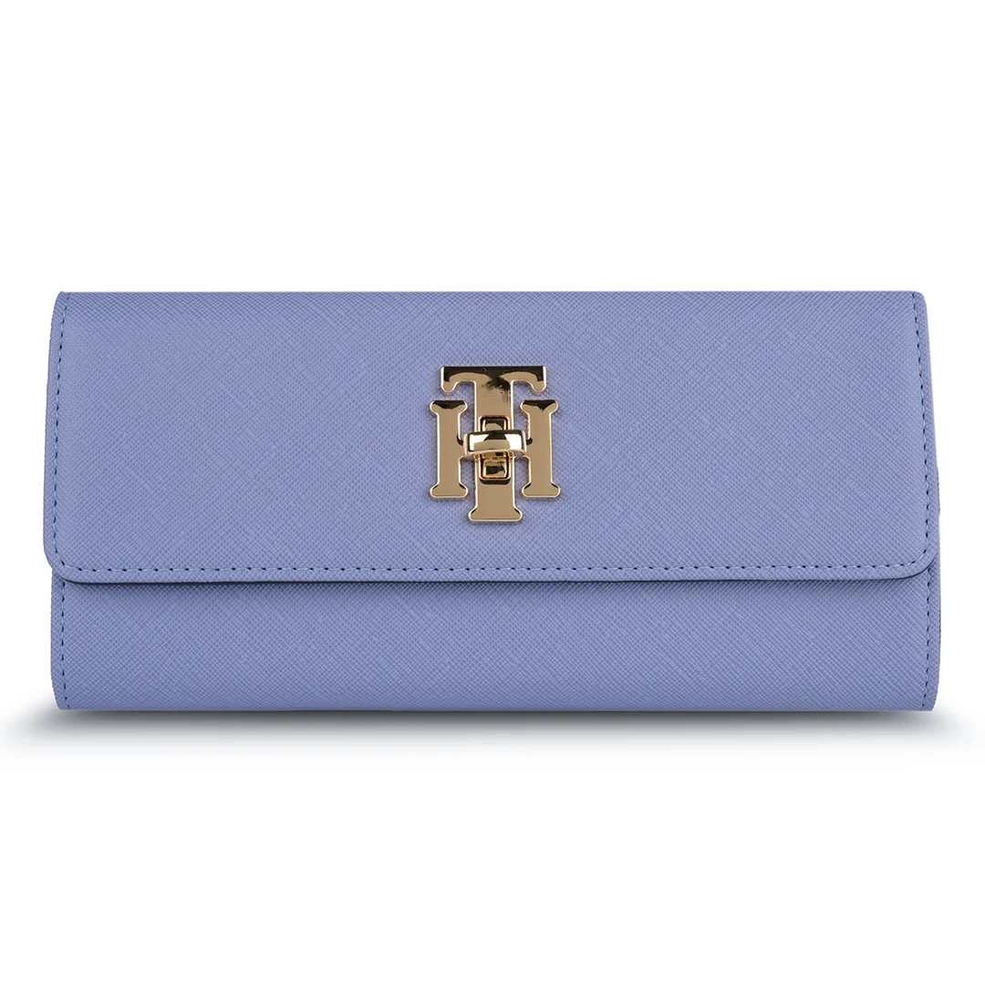 Tommy Hilfiger Paloma Women's Leather Flap Wallet-Black - Image 15