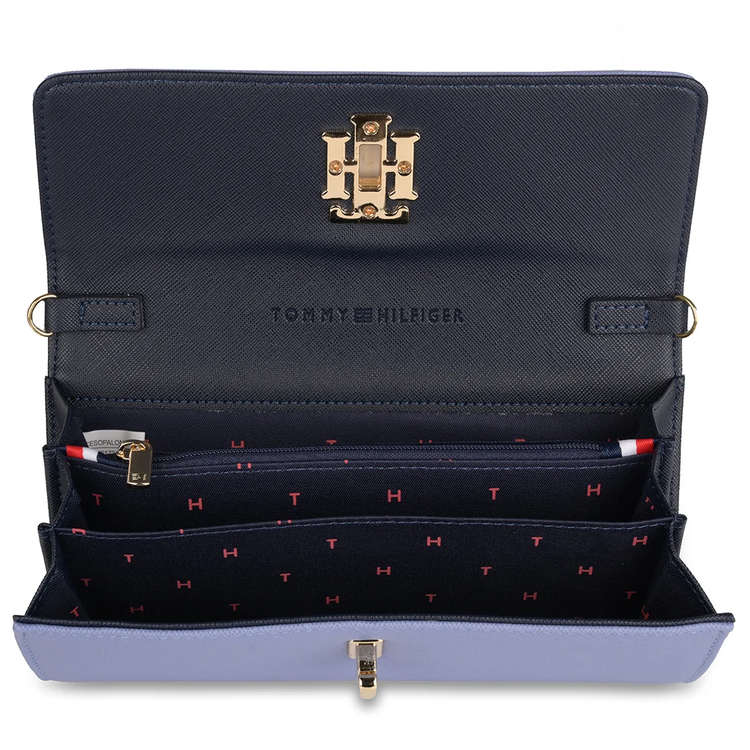 Tommy Hilfiger Paloma Women's Leather Flap Wallet-Black - Image 19