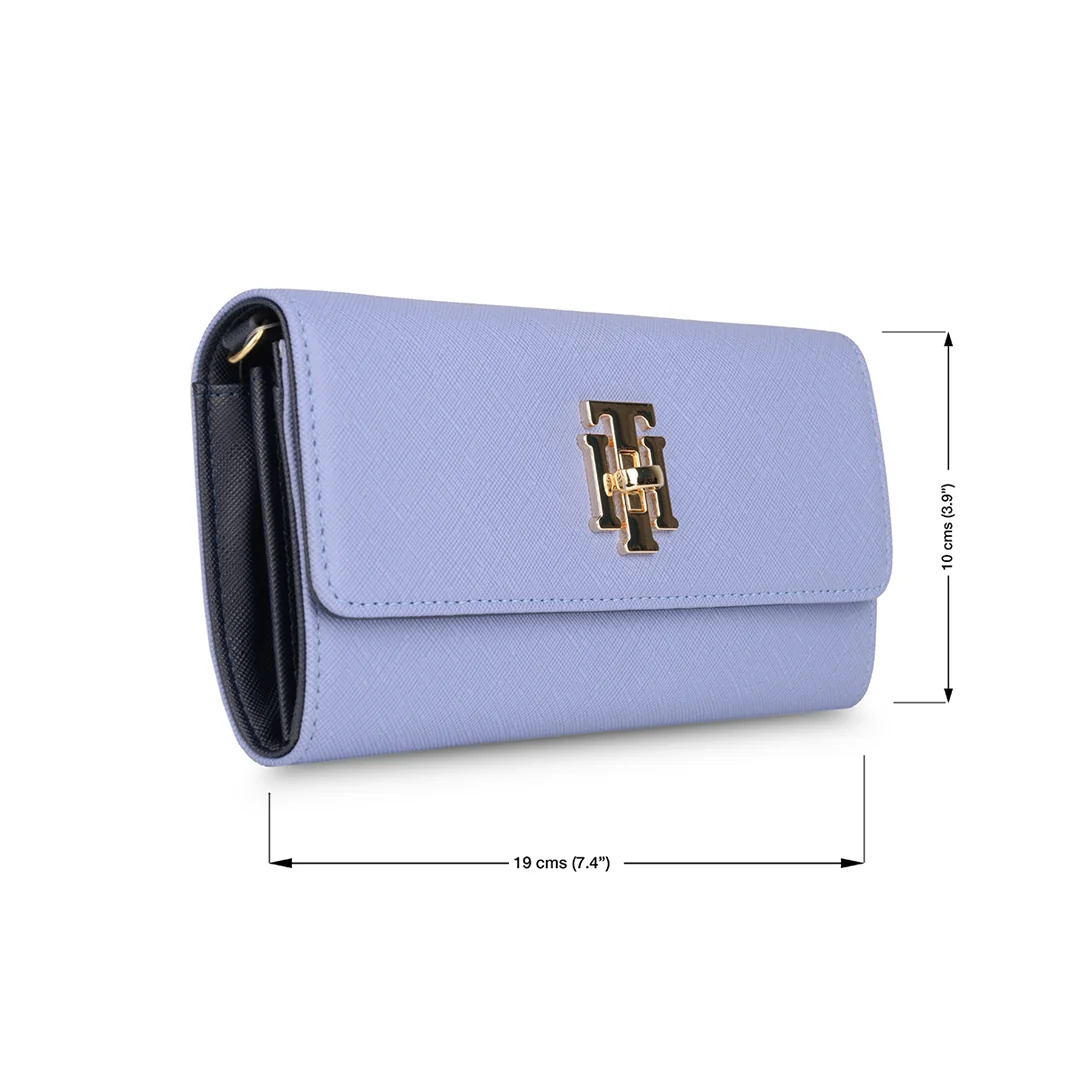 Tommy Hilfiger Paloma Women's Leather Flap Wallet-Black - Image 20