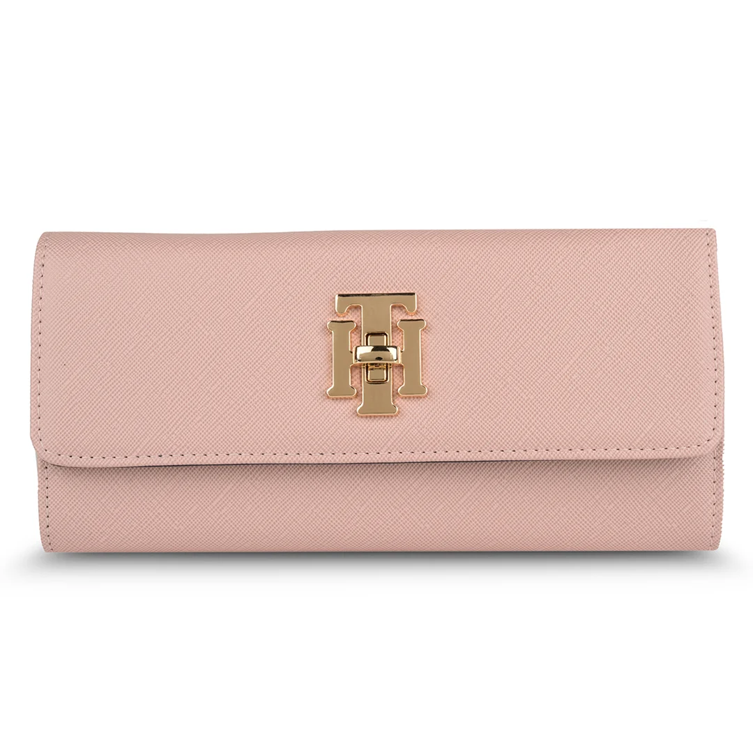 Tommy Hilfiger Paloma Women's Leather Flap Wallet-Black - Image 8