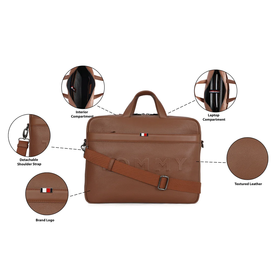 Tommy Hilfiger Premium Leather Line Galveston Business Case - Image 20