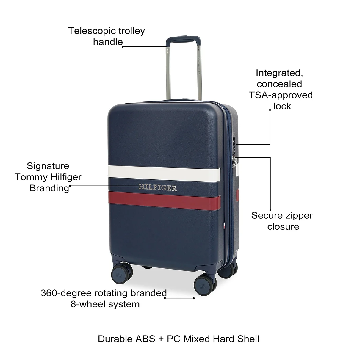 Tommy Hilfiger Reagan Hard Luggage - Image 3