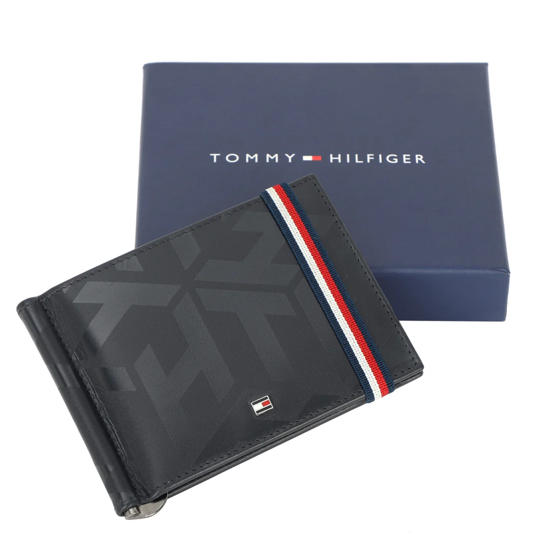 Tommy Hilfiger Reich Men's Leather Money Clip Wallet - Image 7