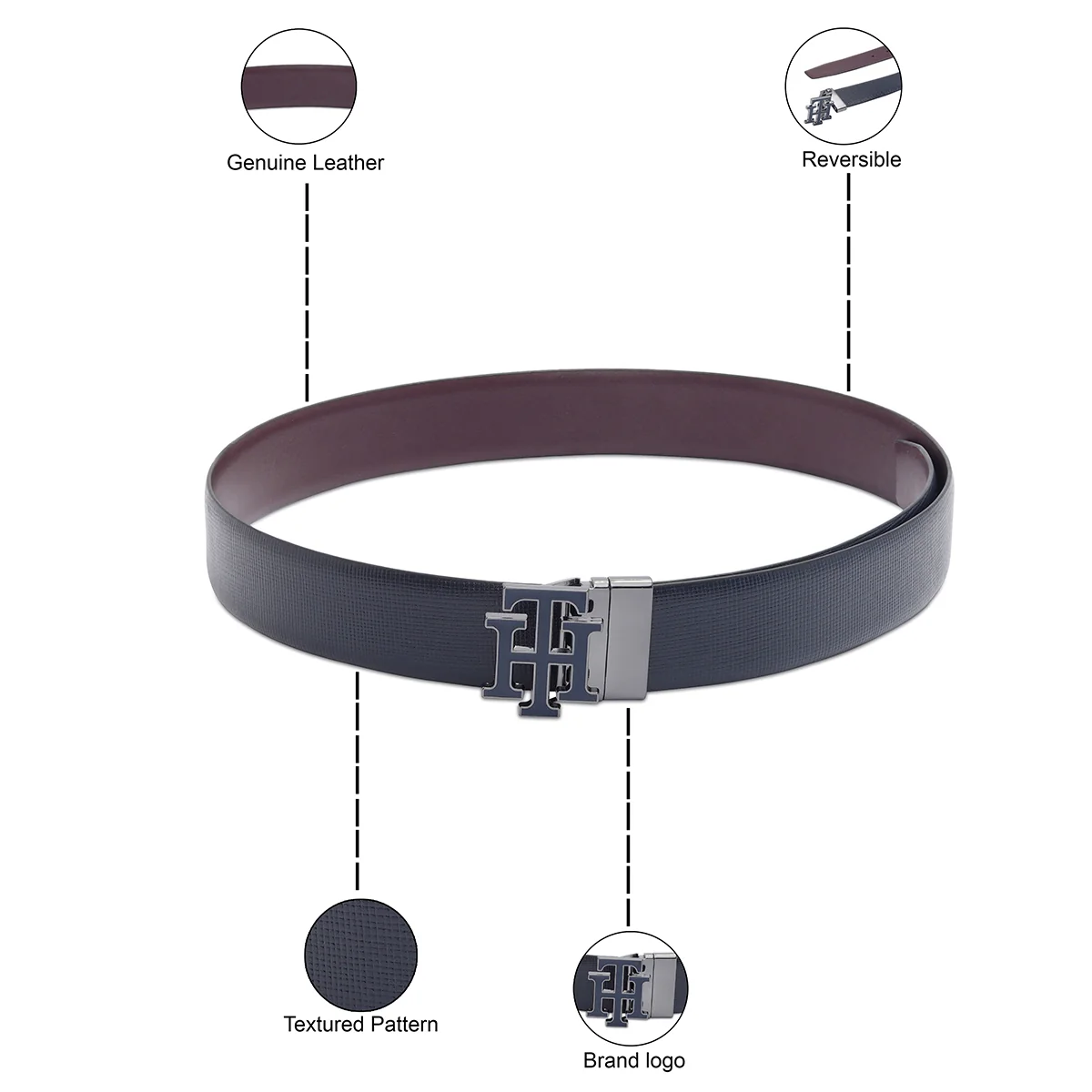 Tommy Hilfiger Rhinebeck Men's Reversible Belt - Image 4