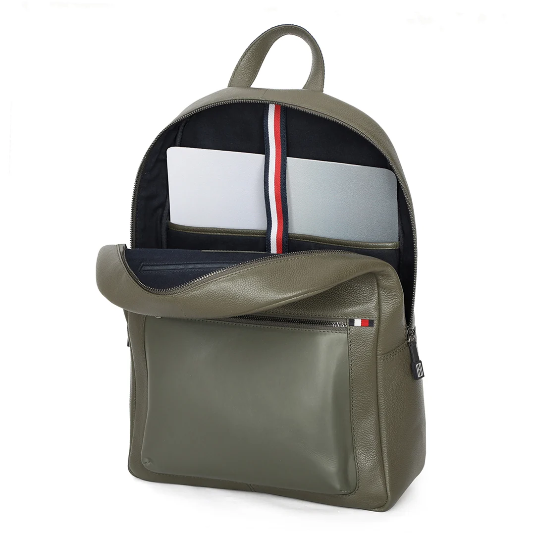Tommy Hilfiger Premium Leather Line Rochester Laptop Backpack - Image 5