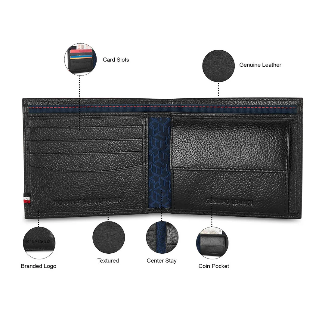 Tommy Hilfiger Scenery Men's Leather Global Coin Wallet - Image 4