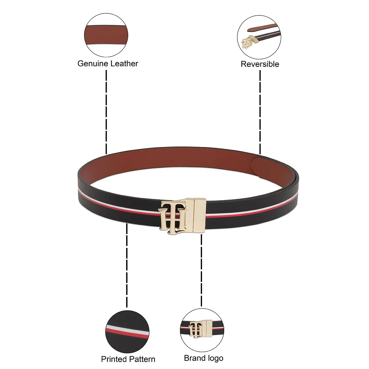 Tommy Hilfiger Emika Women's Reversible Belt - Image 4