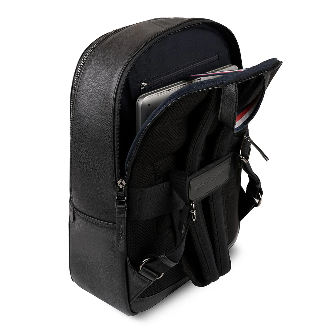 Tommy Hilfiger Premium Leather Line Time-square Laptop Backpack - Image 5