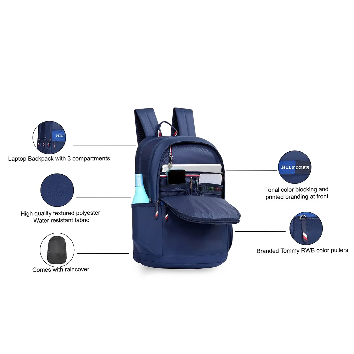 Tommy Hilfiger Ceaser Laptop Backpack - Image 5