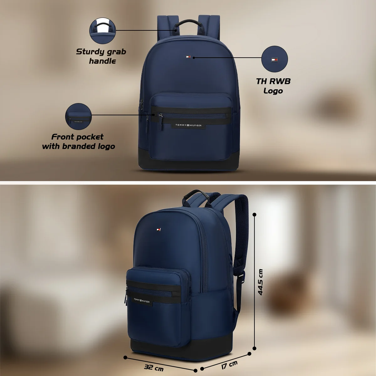 Tommy Hilfiger Gibson Laptop Backpack - Image 5