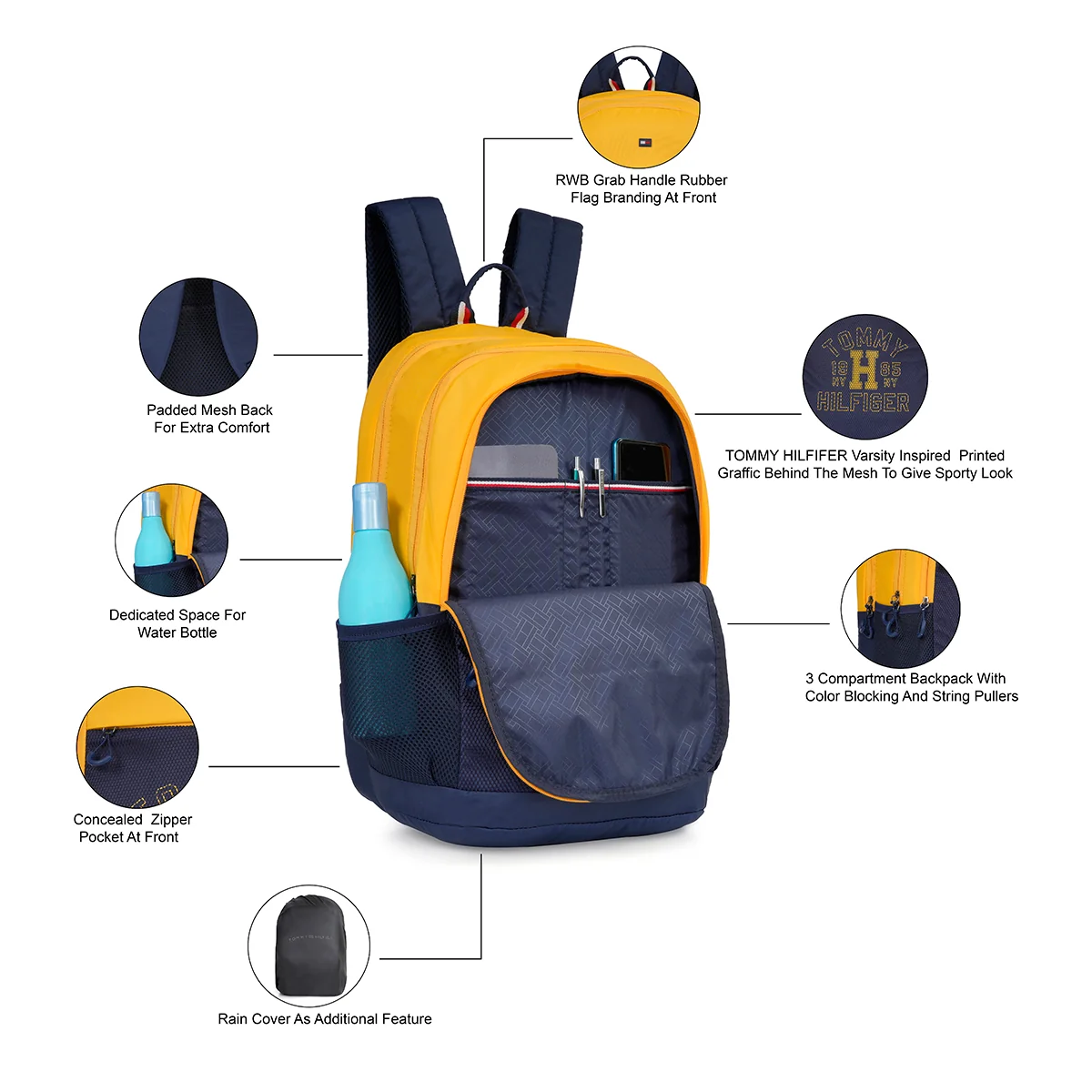 Tommy Hilfiger Kavin Back to School Backpack - Image 4